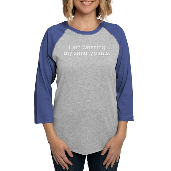 CafePress - Smartypants_Blk Long Sleeve T Shirt - Womens Baseball Tee