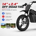thumbnail image 3 of RFN E350 Kids Electric Bike,350W Motor & 36V 5Ah Battery.14" Tires, Dual disc brakes,18.6 MPH With 14 Mile Ranges,Suit Age 3-8,Black, 3 of 9