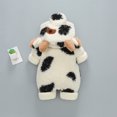 thumbnail image 4 of CUZIBR Baby Clothes Boy Girl Thick Snowsuit Winter Warm Coats Cow Prints Hooded Romper Jumpsuit Oneise Fashionable Dailywear For Toddler, 4 of 6