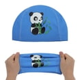 thumbnail image 5 of Unique Bargains 1 Pc Knitted PU Elastic Cartoon Animal Swim Cap Blue, 5 of 6