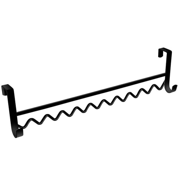 Xiao Hua 1 perchero para ropa de noche detrás de la puerta, perchero para cama, almacenamiento y organización del dormitorio en casa, perchero ondulado (negro)