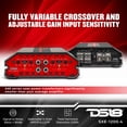 thumbnail image 3 of DS18 SXE-1200.4/BK Amplificador de coche estéreo de rango completo Clase A/B 4 canales 60x4 RMS @4 OHM 1200 vatios - Amplificador potente y compacto para altavoces en el sistema de audio del coche, 3 of 5