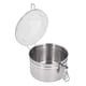 thumbnail image 1 of Recipiente De Acero Inoxidable, Frasco De Almacenamiento Hermético Con Tapa Transparente Para Galletas De Harina De Fruta Seca Leche En Polvo Té Café Sellado Contenedor De, 1 of 7