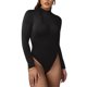 thumbnail image 4 of Women Long Sleeve Bodysuit, Breathable Bodycon Zipper Front Stand Collar Pure Color High Waist Bodysuit For Shopping For Lady ANGGREK Otros, 4 of 6