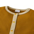 thumbnail image 4 of CNKOO Baby Short Sleeve Contrast Color  Neck Single-Breasted Romper, 4 of 5