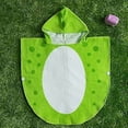 thumbnail image 3 of Soft Cotton Baby Bath Towel Beach Towel Bathrobe for Kids 0-4 Years (Green Dinosaur, 21.545inch, 3 of 4