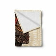 thumbnail image 2 of African Soft Flannel Fleece Throw Blanket, Hand Drawn Illustration Profile Portrait Ornaments Folk Art, Cozy Plush for Indoor and Outdoor Use, 50" x 70", Multicolor, by Ambesonne, 2 of 6