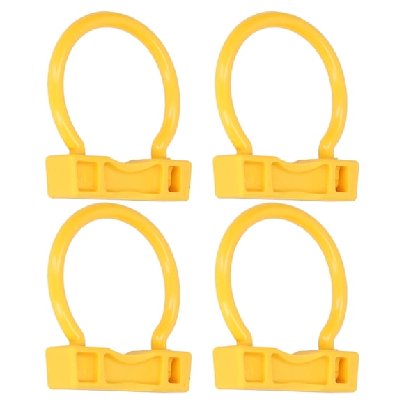 Anneau de Nez de Taureau, 4 Pcs Anneau de Nez de Vache de Ferme Léger Jaune en Nylon pour Ferme m