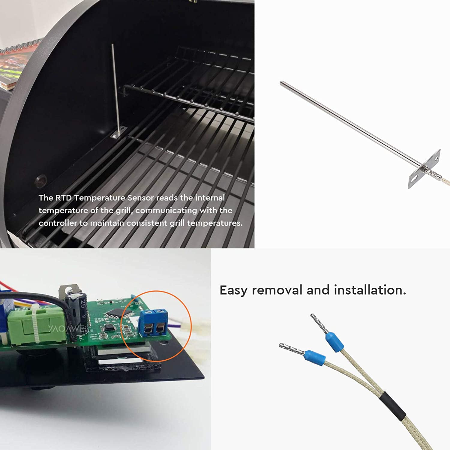 Traeger Meat Probe Black Can Withstand High Temperatures With Accurate –  Pricedrightsales