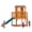 Wood,with slide, variant on Wooden Swing Set for Kids,8 in 1 Outdoor Playset with Sandbox & Play Kitchen – 2-Seat Swing, Wave Slide, Corner Seats, Backyard