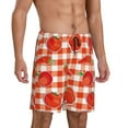 thumbnail image 2 of Wukai Tomatoes And Chili Men’s Short Pajama Pants With Pockets Soft Sleep Pj Shorts for Men-, 2 of 6