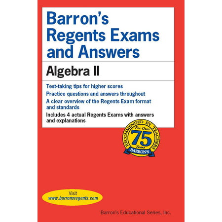 Barron's Regents Exams and Answers: Algebra II (Best Pre Algebra Textbook)