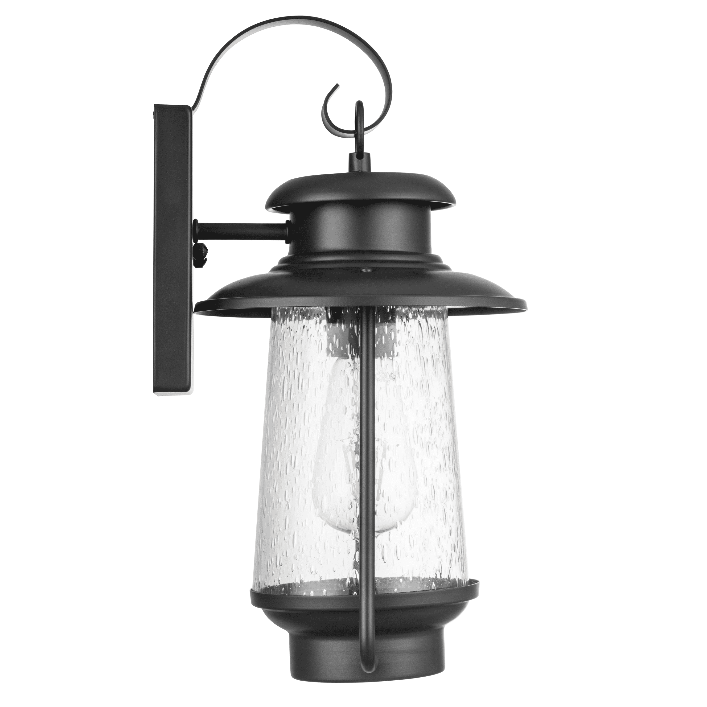 Prominence Home Sommerset Matte Black Lantern Outdoor LED Wall Light