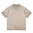 thumbnail image 5 of Savings SSAAVKUY Men's Vintage Oversized Short Sleeve Shirts Summer Casual Crew Neck T-Shirt Basic Solid Distressed Washed Tops Khaki XXL, 5 of 9
