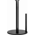 thumbnail image 2 of Paper Towel Holder Countertop, Black Kitchen Paper Towel Holder Stand for Kitchen and Bathroom Organization, Stainless Steel Paper Towel Holders for Standard and Large Rolls, 2 of 7