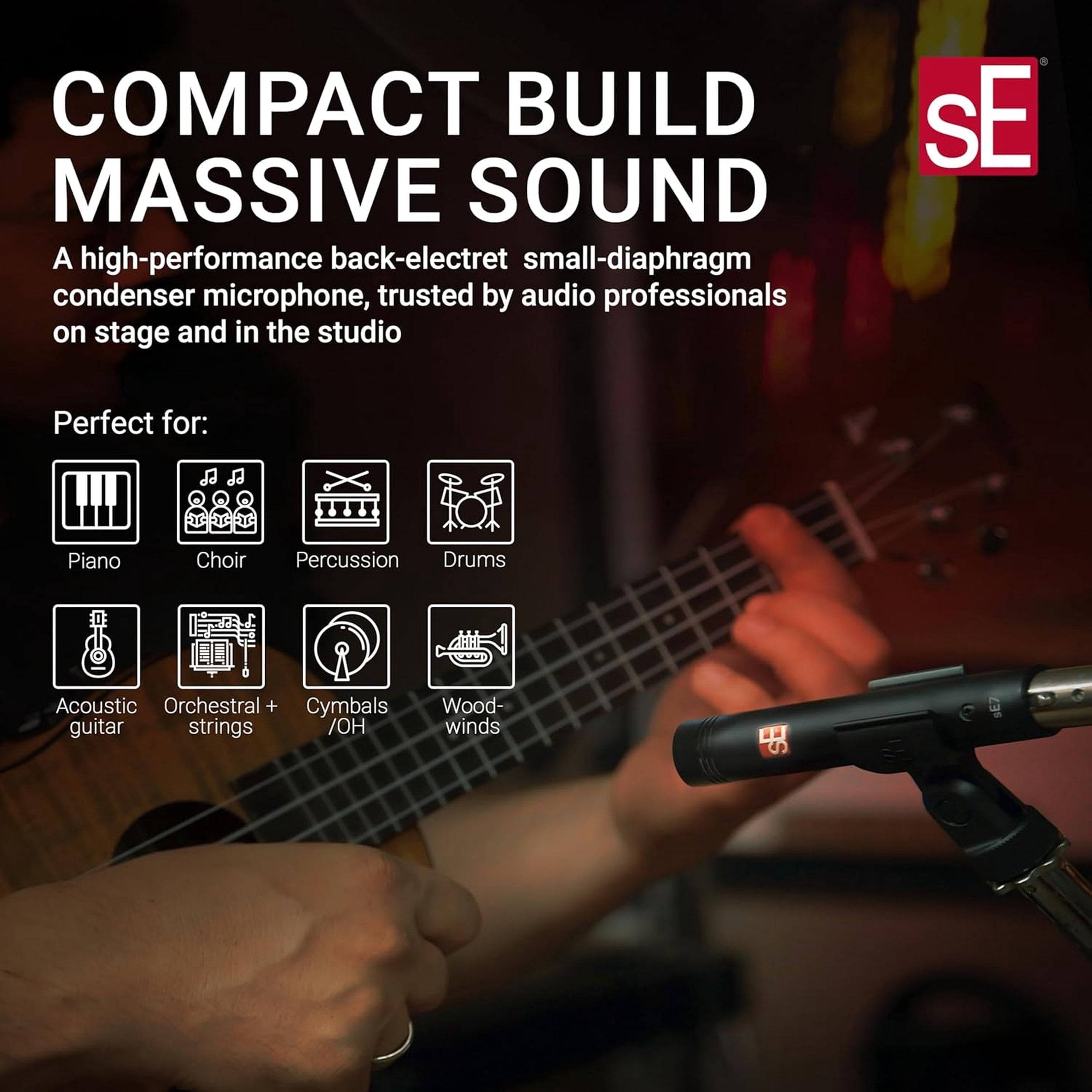 sE Electronics sE7 sideFire Side-Address Small-Diaphragm Condenser Microphone Matched Pair