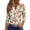 Pink#9527, variant on CONZONE Women's Summer T-Shirts 3/4 Sleeve T Shirts for Women Casual V Neck Floral Graphic Lightweight Tees Soft Cozy Dailywear