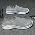thumbnail image 4 of Men Breathable Athletic Fly Weave Slip On Walking Shoes Running Walking Trainers, 4 of 5