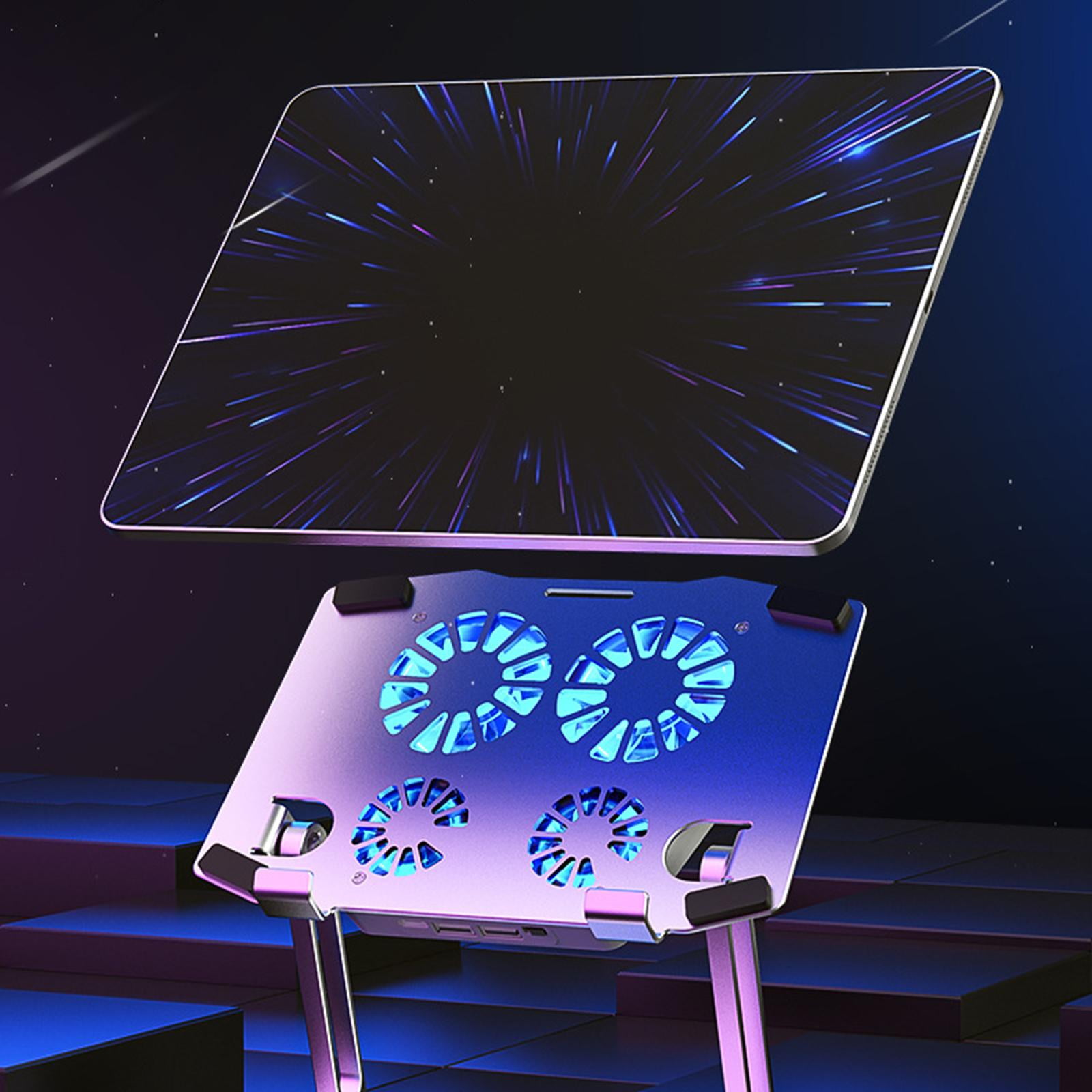 Foldable Laptop Cooling Fan, for Laptops Up to 17.3" Portable Adjustable Computer Riser for for Table Desk