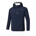 thumbnail image 6 of Vxararl Waterproof Jackets for Men Lightweight, Breathable, Rain Shell Coat Outdoor Windbreaker,travel Rain Jacket Hood Jackets with Zipper Pockets Windbreaker Jackets for Men Dark Blue L, 6 of 7