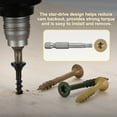 thumbnail image 5 of #9x2" Deck Screws - 250Pack - Good for Decks, Fences, Frames, Farms, Outdoor Furniture - Carbon Steel Wood Screws Decking Screws W/ T25 Torx Star Drive Bit - Tan, 5 of 6