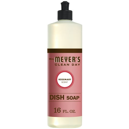 Mrs. Meyer's Clean Day Dish Soap, Rosemary, 16 fl (Best All Natural Dish Soap)