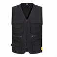 thumbnail image 6 of ZHaobin 100% Cotton Spring Multi-Pocket Work Vest Safety Gear Outdoor Protector Tank Top Construction Security Guard volunteer Waistcoat (Photo Color,XXXL), 6 of 6