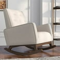 thumbnail image 5 of Mid Century Modern Collin Rocking Chair, Beige Twill, 5 of 6