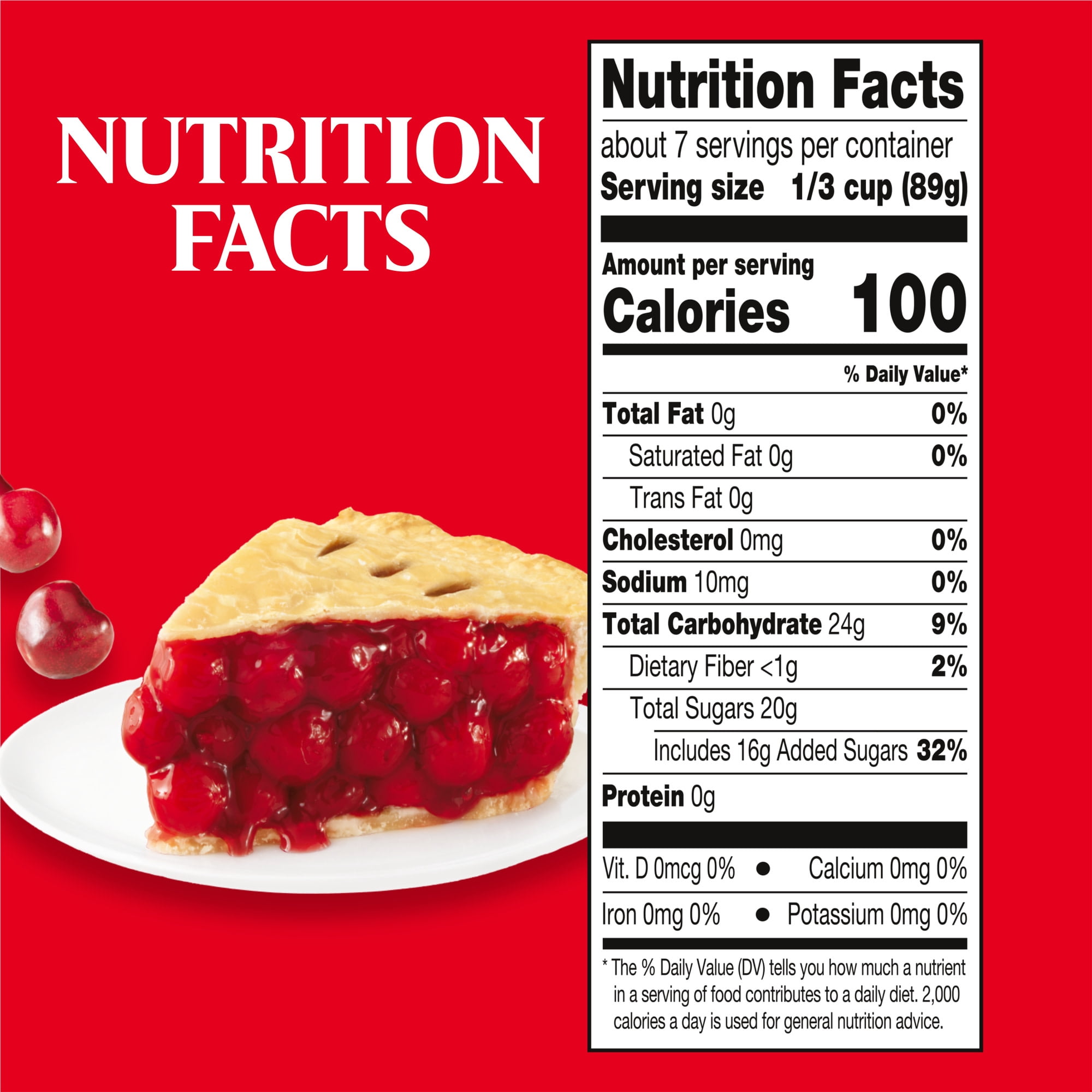 (8 pack) Duncan Hines Comstock More Fruit, Cherry Pie Filling and Topping, Ready to Use, 21 oz.