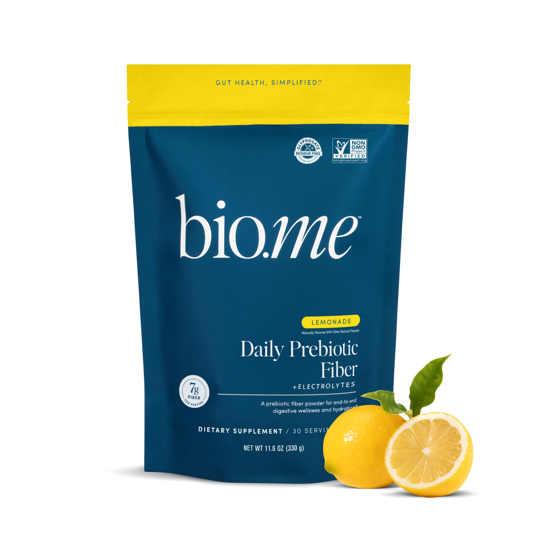Suplemento de fibra prebiótica Bio.me Daily Lemonade 30 porciones ...