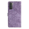 thumbnail image 2 of Compatible avec Samsung Galaxy S21 5G Étui Papillon en Relief avec Portefeuille et Support, 2 of 5