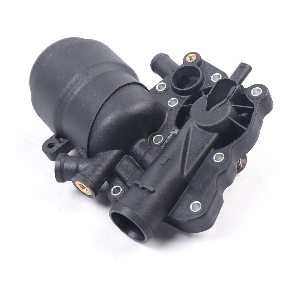 Miumaeov Engine Oil Filter Housing with Thermostat Assembly for 2013-2016 Audi A6 A7 A8 Quattro Q5 Q7 TDI 3.0L V6 059115389P