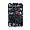 thumbnail image 1 of Tackles de pesca Ganchos de plantillas Swivels Snaps Conectores sinker Conectores Surtido al aire libre Reemplazo Accesorios de fishhook 187 Piezas Inevent OD003617-00B, 1 of 7