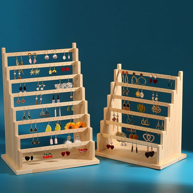 VONKY Display Stand For Earrings Non-deformable Wide Display Space No Loose Thread Earring Holder 4 Layers
