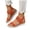 Orange, variant on Womens Elastic Strap Platform Sandals Comfortable Slip on Espadrilles Wedge Sandal Lightweight Knit Non Slip Walking Shoes Orange Size 8