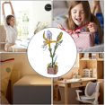 thumbnail image 3 of Wooden Flower Puzzle | Flower Building Toy - Wooden Puzzle | for Home Decor Crafting Relaxation Shelf Display Family Project.,Multicolor, 3 of 8