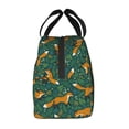 thumbnail image 2 of Lsque Green Plants with Fox Pattern Lunch Bag Women/Men Insulated Lunch Box,Small Leakproof Cooler Food Lunch Containers Reusable High Capacity Lunch Tote Bags, 2 of 6