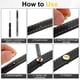 thumbnail image 5 of Uxcell 50set Tornillo Chicago M5 x 8mm 10mm Longitud Metal Phillips Remache Tornillo perno para Bricolaje Cinturón de Cuero Bolsa Artesanía Encuadernación, Negro Gun, 5 of 7