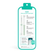 Quip Sonic Adult Electric Toothbrush Soft Bristles Built-in Timer + Travel Case, Sage Green