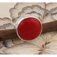 thumbnail image 4 of Natural Certified Red Coral Gemstone Moonga Astrological Ring 925 Sterling Silver Handmade Birthstone Jewelry Ring For Men, 4 of 4