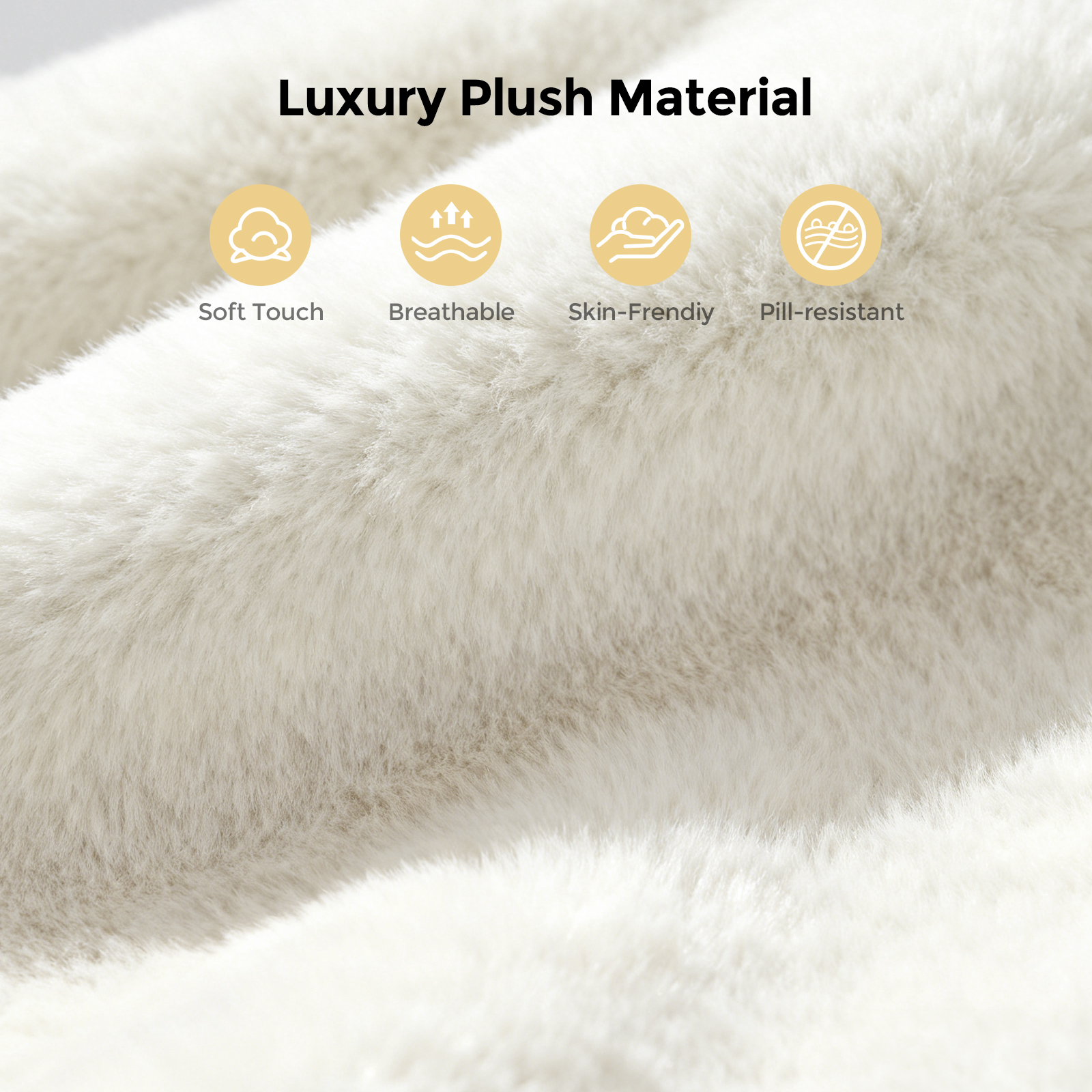 Patbrela Big and Tall Plush Office Chair, Beige photo 7