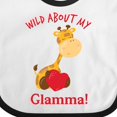 thumbnail image 4 of Inktastic Wild About My Glamma Boys or Girls Baby Bib, 4 of 4