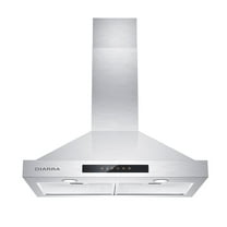 CIARRA Wall Mount Range Hood 30 inch in Stainless Steel CAS30875