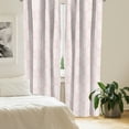 thumbnail image 2 of Ambesonne Palm Leaf Curtains, Rose Tropic Leaves Exotic, Pair of 28"x63", Rose and White, 2 of 5