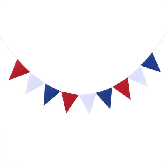 OULII Patriotic Memorial Day Decor Felt Banner 1Pack