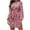 Red, variant on Herrnalise Women's Tie Dyed Floral Dresses Autumn Fashion Casual V-Neck Long Sleeves Print Lace-up Dress S-2XL