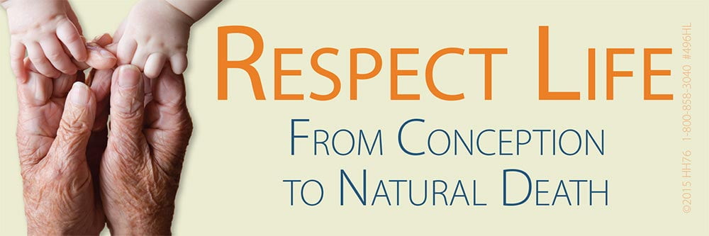 Human LIFE. Respect it. Protect it. Pro-Life Bookmark (Pack of 100)