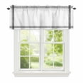 thumbnail image 2 of Solid Color Window Valance for Kitchen, White Rod Pocket Short Curtain for Small Windows, Light Filtering Decorative Valance, 42 x 18 Inch, 1 Panel, 2 of 9