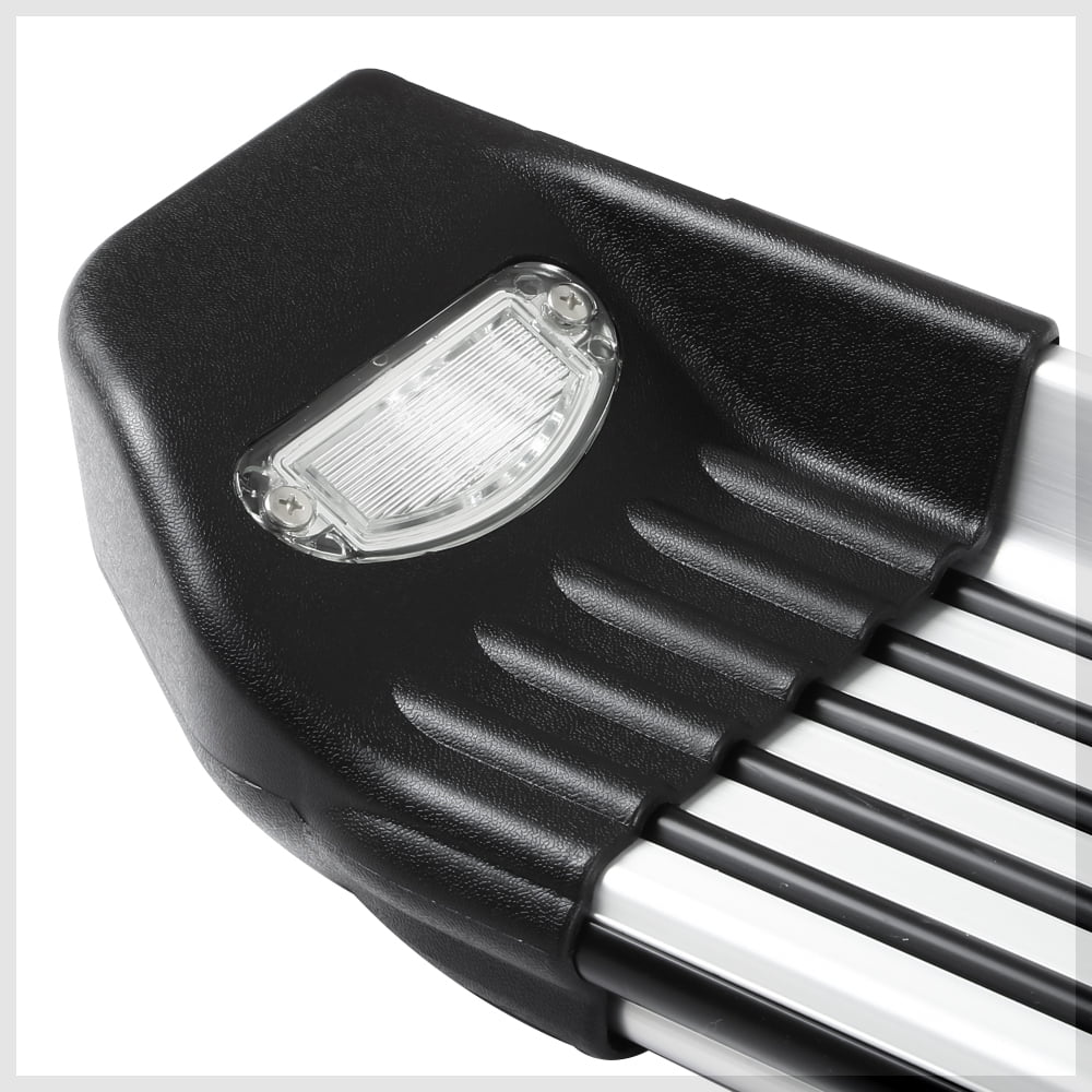 DNA Motoring For 07-18 Toyota Tundra Crew Cab LED Light 5.25" Wide Side Step Nerf Bar Running Boards
