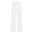 thumbnail image 4 of Linen Pants Women Summer 2026 Casual High Waisted Drawstring Pant Cotton Straight Wide Leg Lounge Trousers with Pockets, 4 of 5